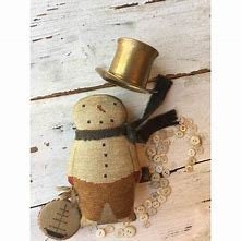 STACY NASH PRIMITIVES "Animal Crackers Series - Whittaker" Counted Cross Stitch Pattern, Snowman, Christmas, Pattern Only