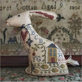 LA~D~DA "Samplar Hare"  Counted Cross Stitch Pattern  Hare, Bunny, Rabbit, Sampler, Spring, Alphabet, Paper Pattern