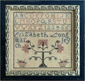 LA~D~DA "Fetish No. 2 ~ Elizabeth Longley (marking sampler)"  Counted Cross Stitch Pattern  Series, Sampler, Alphabet, Chart, Pattern Only