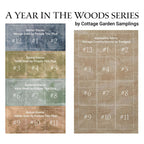 COTTAGE GARDEN SAMPLINGS "The Swans" A Year in the Woods 12-Part Series ~ #2, Counted Cross Stitch Pattern, Chart, Pattern Only