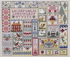 BLUE RIBBON DESIGNS "Read Between The Lines" Counted Cross Stitch Pattern, Chart, A Bookmark Sampler, Pattern Only