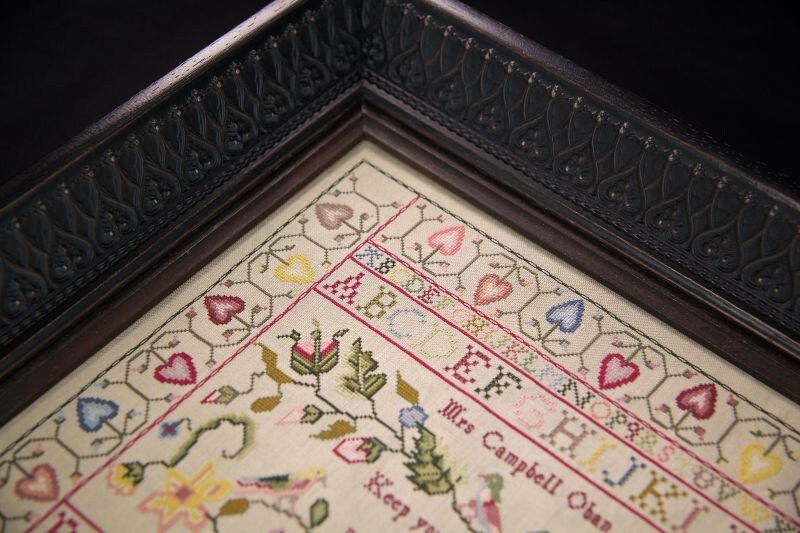 Hands Across the Sea Samplers "Mrs. Campbell 1805" Counted Cross Stitch Pattern, Booklet, Scottish Reproduction Sampler, Pattern Only