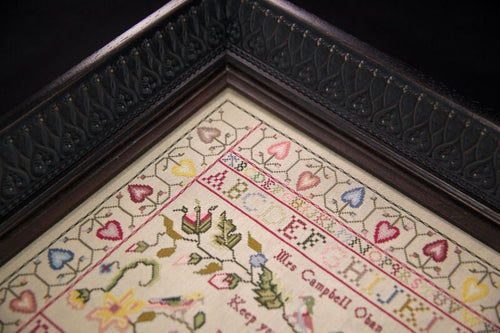 Hands Across the Sea Samplers "Mrs. Campbell 1805" Counted Cross Stitch Pattern, Booklet, Scottish Reproduction Sampler, Pattern Only