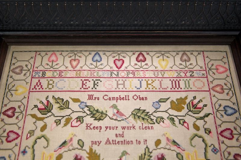 Hands Across the Sea Samplers "Mrs. Campbell 1805" Counted Cross Stitch Pattern, Booklet, Scottish Reproduction Sampler, Pattern Only
