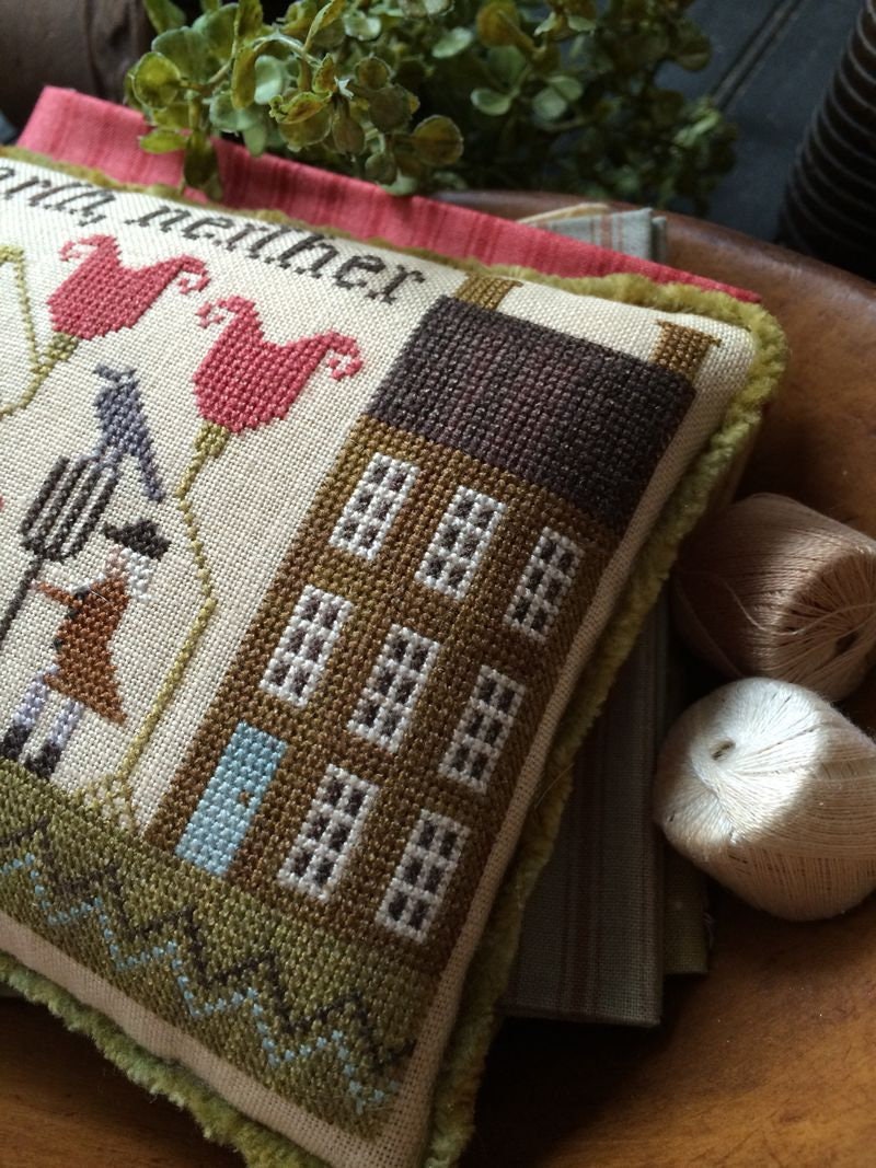 PLUM STREET SAMPLERS "Hurt Not the Earth" Counted Cross Stitch Pattern, Saying, Chart, Pattern Only