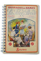 MAISON SAJOU Spiral Bound Note Book - 50 Lilac Pages ~ Ripaille ~ 50 Pages ~ Made in France