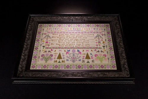 Hands Across the Sea Samplers "Memories of the Past" Counted Cross Stitch Chart, English Sampler, Pattern Only