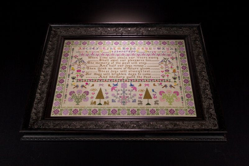 Hands Across the Sea Samplers "Memories of the Past" Counted Cross Stitch Chart, English Sampler, Pattern Only
