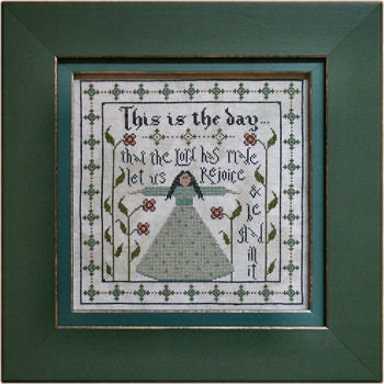 LA~D~DA "This is the Day"  Counted Cross Stitch Pattern  Chart, Pattern Only