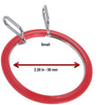 NURGE Spring Metal Embroidery Hoops ~ Lightweight ~ Small No. 3, Red ~ Made in Turkey