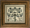 LA~D~DA "Like Home "  Counted Cross Stitch Pattern  Birds, Saying, Chart, Pattern Only