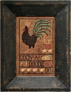 LA~D~DA "Rooster"  Counted Cross Stitch Pattern  Chart, Whimsical, Pattern Only