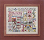 BLUE RIBBON DESIGNS "Read Between The Lines" Counted Cross Stitch Pattern, Chart, A Bookmark Sampler, Pattern Only