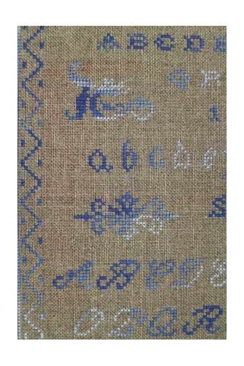 MAISON SAJOU Cross Stitch Sampler "Vintage Sampler ~ Cross Stitch Alphabet No1", Counted Cross Stitch Pattern, Made in France, Pattern Only