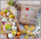 The Little Hen! by CROCETTE A GOGO  Counted Cross Stitch Pattern  Chart, Spring, Easter, Hen, Easter Egg, Pattern Only