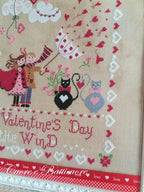 CUORE E BATTICUORE "Valentine's Day In The Wind"  Cross Stitch Pattern  Paper Pattern