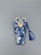 SCISSOR CASE  Sajou French Fabric Sheath - Holds 4" Embroidery Scissors  Premium Cotton Fabric  Made Exclusively for Kingsland Needle Art