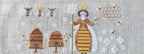 COULEUR D'ETOILE "Bee Happy" Counted Cross Stitch Pattern, Bees, Bee Skeps, Queen Bee, Made in France