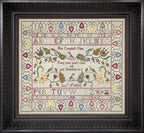 Hands Across the Sea Samplers "Mrs. Campbell 1805" Counted Cross Stitch Pattern, Booklet, Scottish Reproduction Sampler, Pattern Only