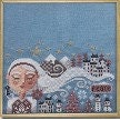 BARBARA ANA DESIGNS "Dreaming Miss Claus" Counted Cross Stitch Pattern, Dreaming Girl Series, Pattern Only