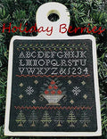 The SCARLETT HOUSE "Holiday Berries"  Counted Cross Stitch Pattern  Chart, Christmas, Pattern Only