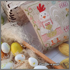 The Little Hen! by CROCETTE A GOGO  Counted Cross Stitch Pattern  Chart, Spring, Easter, Hen, Easter Egg, Pattern Only