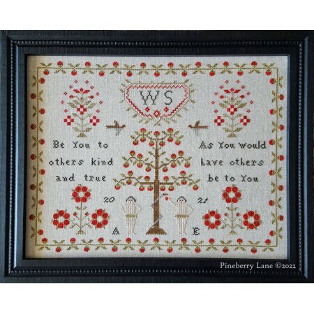 PINEBERRY LANE "Kind & True"  Cross Stitch Pattern  Sampler, Adam and Sampler, Nashville Market 2022, Pattern Only