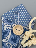 SCISSOR CASE  Sajou French Fabric Sheath - Holds 4" Embroidery Scissors  Premium Cotton Fabric  Made Exclusively for Kingsland Needle Art