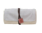 COHANA “Waxed Canvas Tool Roll of Mikawa Momen Waxed Canvas Fabric, Pockets & Zippered Storage, Fold-Up Tool Case, Made In Japan