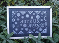 COULEUR D'ETOILE "Merry Christmas" Counted Cross Stitch Pattern, Christmas, Paper Pattern, Made in France