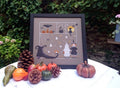 COULEUR D'ETOILE "A Candy or a Spell" Counted Cross Stitch Pattern, Halloween, Trick or Treat, Autumn, Witch, Ghosts, Made in France