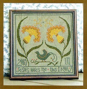 LA~D~DA "Jasmine's Song"  Counted Cross Stitch Pattern  Chart, Jesus Loves Me This I know, Pattern Only