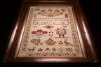 Hands Across the Sea Samplers "Sarah Fletcher 1841" Counted Cross Stitch Pattern, Booklet, English Reproduction Sampler, Pattern Only