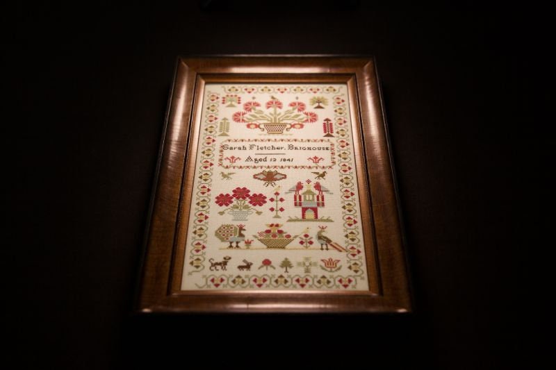 Hands Across the Sea Samplers "Sarah Fletcher 1841" Counted Cross Stitch Pattern, Booklet, English Reproduction Sampler, Pattern Only