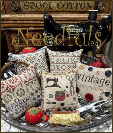 The SCARLETT HOUSE "Needfuls"  Counted Cross Stitch Pattern  Chart, Nashville 2022 Market Release, Pattern Only