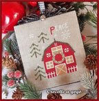 Crocette A Gogo   "Christmas Vintage Series #3 - Farm"  Counted Cross Stitch Pattern  Monthly Series, Paper Pattern