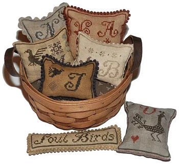 LA~D~DA "Soul Birds"  Counted Cross Stitch Pattern  Chart, Designs, Paper Pattern