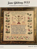 LILA'S STUDIO "Jane Gildroy 1853"  Counted Cross Stitch Pattern  Sampler, Alphabet, Nashville 2022 Market Release, Pattern Only