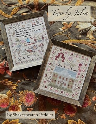 SHAKESPEARE'S PEDDLER "Two by Julia" Counted Cross Stitch Pattern, Chart, Sampler, Nashville Market 2022, Pattern Only