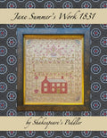 SHAKESPEARE'S PEDDLER "Jane Summer's Work 1831" Counted Cross Stitch Pattern, Chart, Sampler, Nashville Market 2022, Pattern Only