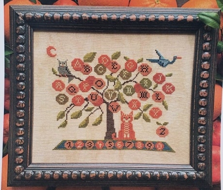 CARRIAGE HOUSE SAMPLINGS "Orange Tree Sampler" Counted Cross Stitch Pattern, Sampler, Nashville 2022 Market Release, Pattern Only
