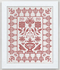 MODERN FOLK EMBROIDERY "Transylvanian Spring" Counted Cross Stitch Pattern, Monochromatic, Chart, Pattern Only