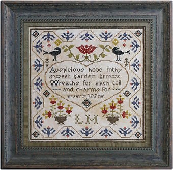 LA~D~DA "Auspicious Hope"  Counted Cross Stitch Pattern  Chart, Pattern Only
