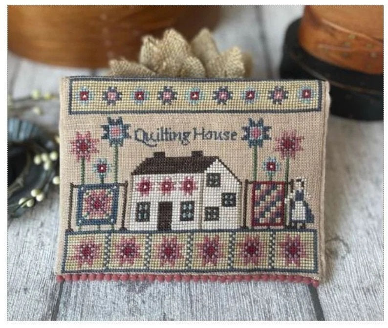 MANI DI DONNA "The House of Quilting" Counted Cross Stitch Pattern, Chart, Americana, Nashville 2022 Market Release, Pattern Only