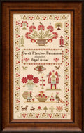 Hands Across the Sea Samplers "Sarah Fletcher 1841" Counted Cross Stitch Pattern, Booklet, English Reproduction Sampler, Pattern Only