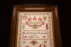 Hands Across the Sea Samplers "Sarah Fletcher 1841" Counted Cross Stitch Pattern, Booklet, English Reproduction Sampler, Pattern Only
