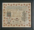 LA~D~DA "Bless Our Home"  Counted Cross Stitch Pattern  Chart, Primitive Style Sampler, Paper Pattern