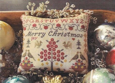 LA~D~DA "A Merry Christmas Sampler"  Counted Cross Stitch Pattern  Chart, Holidays, Pattern Only