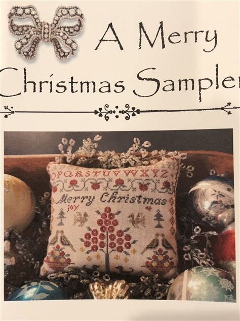 LA~D~DA "A Merry Christmas Sampler"  Counted Cross Stitch Pattern  Chart, Holidays, Pattern Only