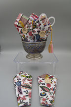 SCISSOR CASE  Sajou French Fabric Sheath - Holds 4" Embroidery Scissors  Premium Cotton Fabric  Made Exclusively for Kingsland Needle Art